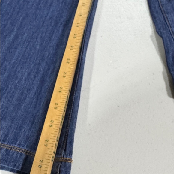 Anthropologie ett:twa Denim Chambray Flared Jumpsuit sz 6 - Picture 11 of 11